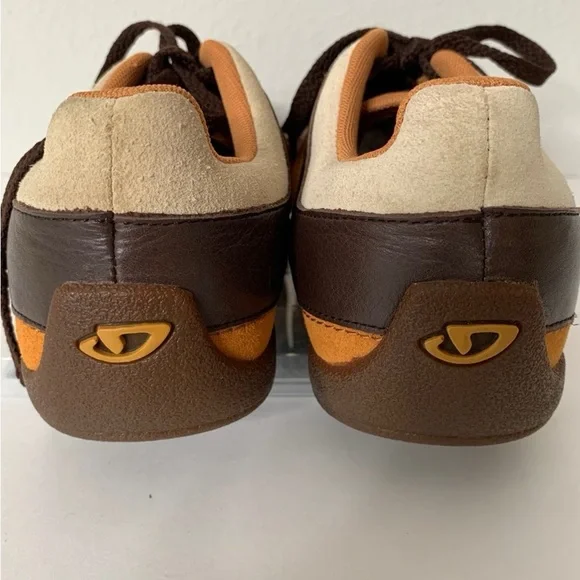 Vintage Giro Ollie Men's Leather and Suede Brown and Orange Sneakers Sz 8.5 - Picture 7 of 9